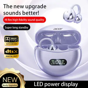 Acer OHR511 Open-Ear Earbuds, Clip-On Headphones, Bluetooth5.4，Lightweight Comfort, Firm-Shell Design, HIFI Sound,Listen to music, make phone calls, work, exercise, Suitable for smartphones such as Apple and Samsung Audio Electronic Headset ear headphone