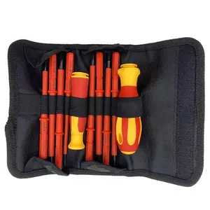 Home improvement screwdriver Electrician screwdriver insulation screwdriver 11 in 1 Appliance repair disassembly screwdriver set Measuring point pen cross flat