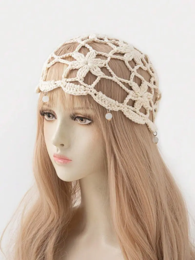 crochet headdress - TikTok Shop