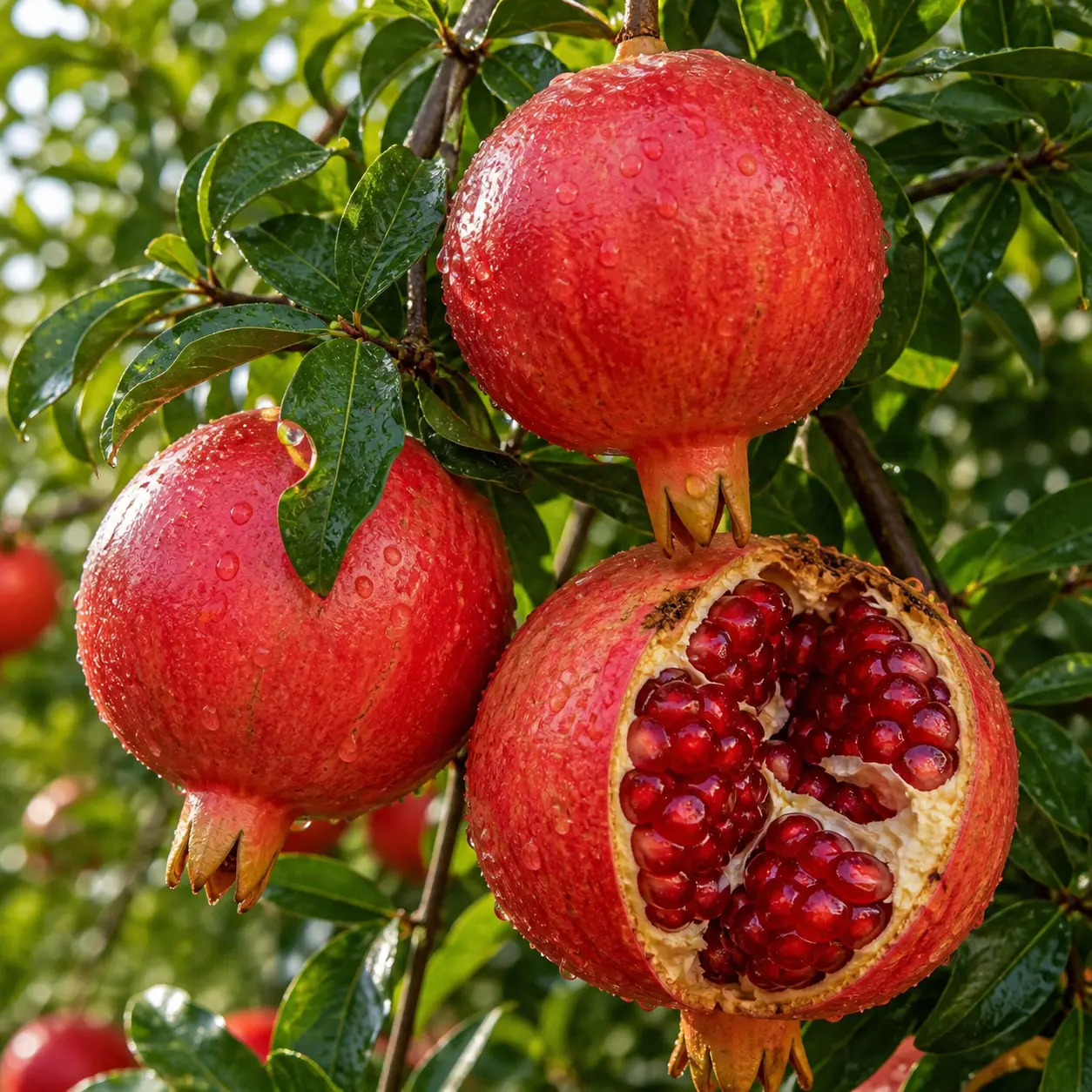 Premium Pomegranate Seeds (100 pcs) – Easy to Grow, Juicy & Sweet Fruit Tree, Perfect for Gardens, Patios, and Indoor Planting