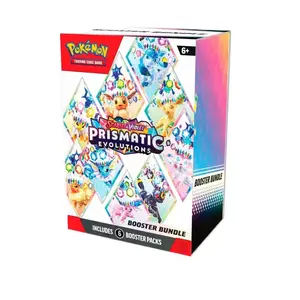 Pokémon Prismatic Evolutions Booster Bundle - Includes 6 Packs
