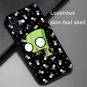 Cool Invader ZIM Cartoon Popular Phone Case For iPhone 17 16 15 14 13 12 X XR XS 8 Plus Mini Pro Max Soft black Shockproof Protective Cover