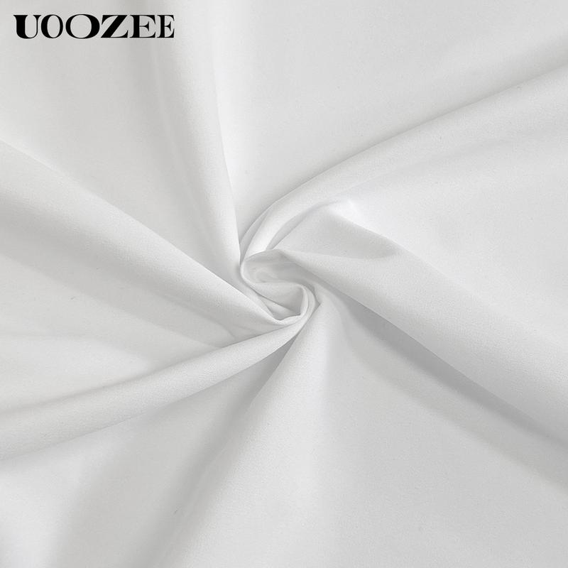 UOOZEE Women's  Loose Oversized Fit Multi-Colored Lapel Shirt Tops for all seasons loose and simple Polyester oversized versatile commuting suitable for a variety of occasions Collared Longsleeves cute fall outfits going tops office outfits  Chic  Casual