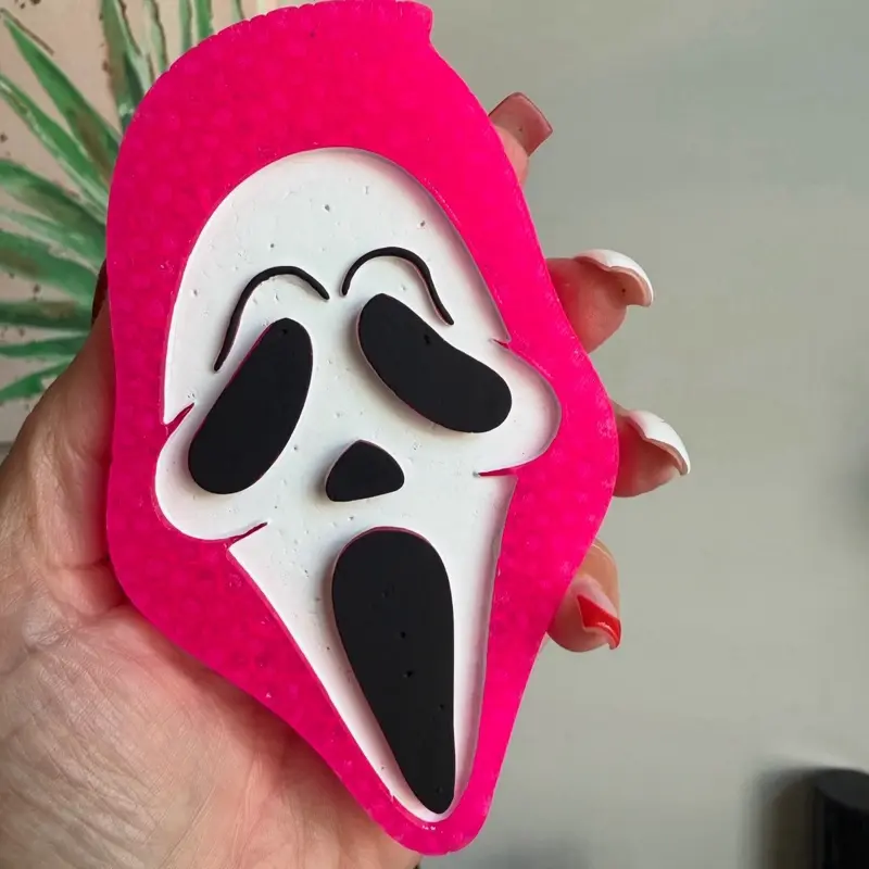 Scream face horror Halloween scented car freshie Scream face horror Halloween scented car freshie