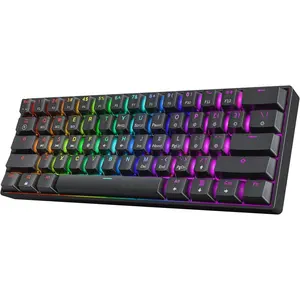 GK61HE 60% |  Mechanical  Keyboard | Rapid Trigger 0.1mm Step | 61  Multi Color RGB | 1kHz Polling Rate | PC/ Gamer |  Layout (Black)
