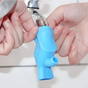Silicone Faucet Extender Food-Grade Water Spout Cover Tooth Brushing Gargle Hand Washing Extender for Home Bathroom Kitchen Sink