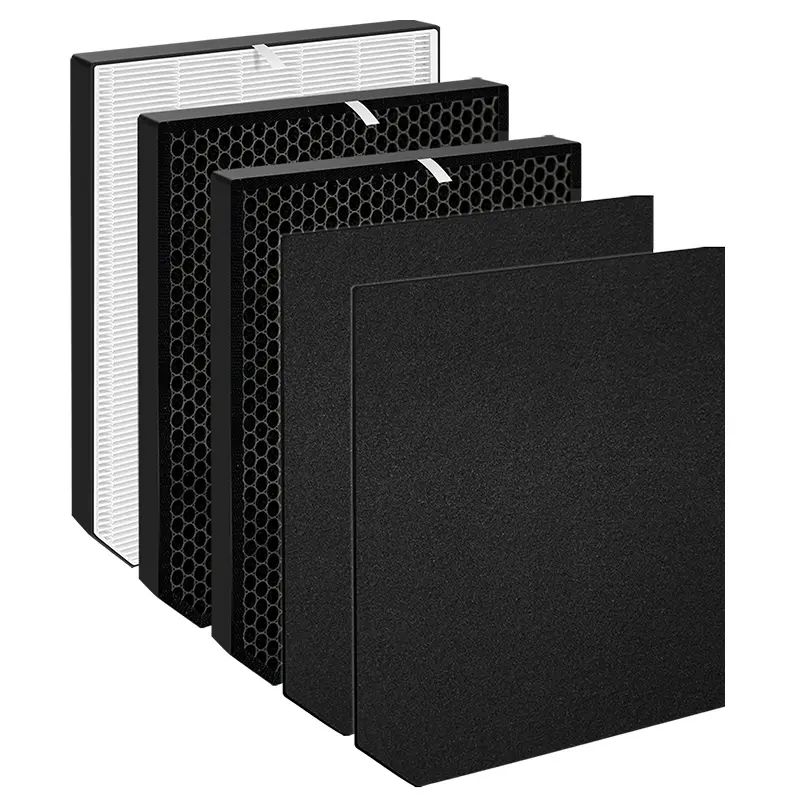 AirDoctor AD2000 1 Year Combo Replacement Filter Pack Includes 1 Ultra HEPA filter 2 pre-filters 2 carbon pads Guaranteed Quality & Performance Removes Smoke Pet Dander Pollen Gasses