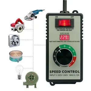 220V 4000W Motor Speed Controller Electric Router Exhaust Fan Grinder Drill Variable Voltage Regulator Switch LED Display