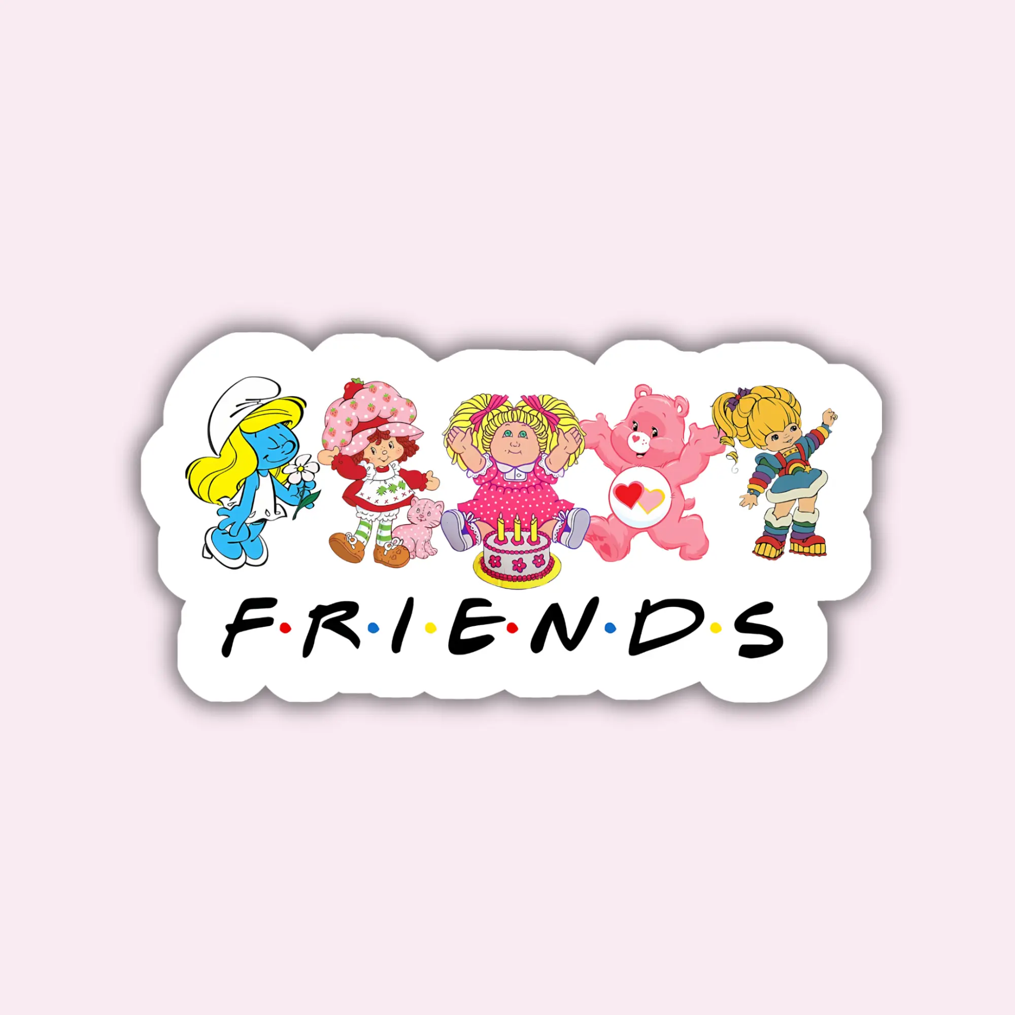 Friends in the 80's - Sticker
