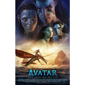 AVATAR WAY OF THE WATER - 27"X40" D/S Original Movie Poster One Sheet 2022 Final James Cameron