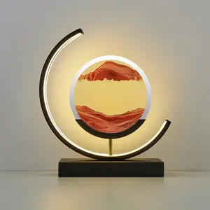 Sandscape of Time Hourglass Lamp - Moving Sand Art Light