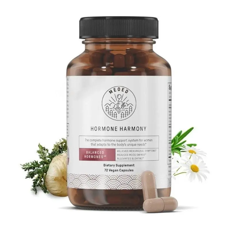 Medora Hormone Harmony - Natural Hormonal Support for Women 72 Vegan Capsules for Balance Mood Sleep & Energy during Menopause Healthcare Supplement for Menstrual Cycles Fitness