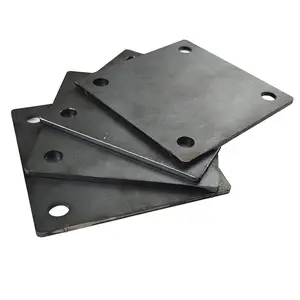 4-inch Steel Plate with Holes. 4 4"x4"Steel Plate Made from Premium 9 Gauge Hot Rolled Mild Steel. Laser Cut Metal Plate with Smooth Edges. Weldable & Paintable Steel Plates.