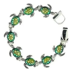 Sea Turtle Bracelet Link Magnetic Clasp