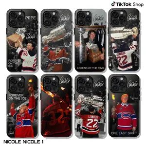 Rip Claude Lemieux 1965-2026 Signature Phone Case, Pepe Hockey One Last Shift Phone Cover, Legend Of The Rink Forever On The Ice 17 Air Pro Max