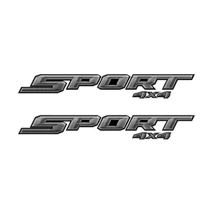 Sport 4x4 Decals Stickers for Ford F150 XLT / Metallic Grey