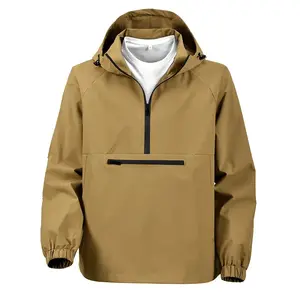 New Men's Windproof Waterproof Outdoor Sports Hiking Fishing Jacket, Pullover Couple Outdoor Travel Hiking Softshell Jacket, Unisex Same Style Jacket, Autumn Casual Versatile Fashion Hooded Workwear Coat Top, Men's Everyday Wear
