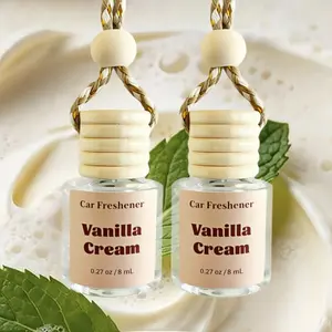 2-Piece Car Air Fresheners Hanging Scent Oil Diffuser,EXOVAN 8ML Nature Frangrance Friut Juciy Perfume Last Long Time With Three Scents For Car & Live Gifts