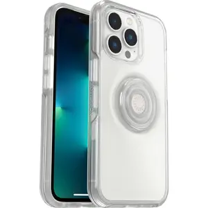 OtterBox + Pop Symmetry Series Case for iPhone 13 PRO (NOT 13/13 Mini/13 Pro Max) Non-Retail Packaging - Day Trip (Clear)