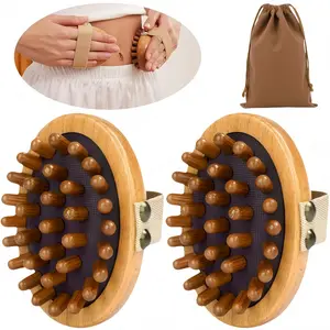LMMAKE Gua Sha Body Brush Wooden Massage Comb for Scalp & Meridians, Anti-Static Sandalwood Massager for Hair Growth & Body Relief, Portable Spa Tool for Daily Care
