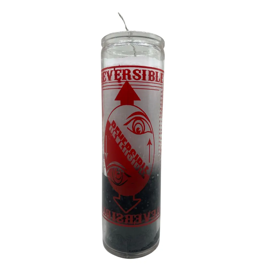 Reversible Black & White Candle / Veladora