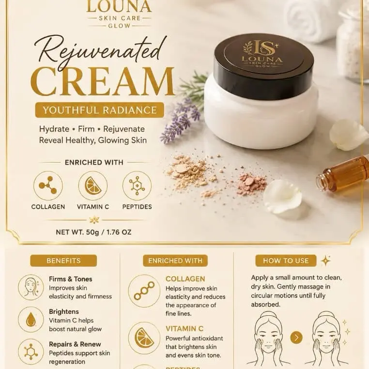 Louna skincare glow rejuvenated cream