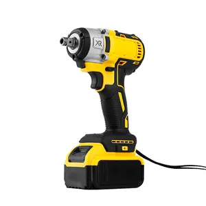Universal Fit Brushless Cordless Impact Wrench, Lithium‑Ion High Power Wrench for Car Truck SUV ATV Tire Removal, Auto Repair & Construction Work Tool