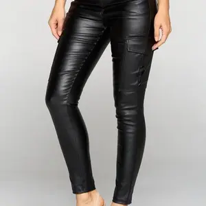Laura-Vinyl Cargo Pants Women Casual