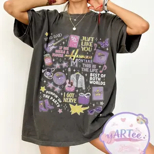Hannah Montana Shirt, Best of Both Worlds Graphic Tee, Retro Pop Star Aesthetic Top, Vintage Y2K Nostalgia Fan Gift Shirt, Gift for fans, Trending 26