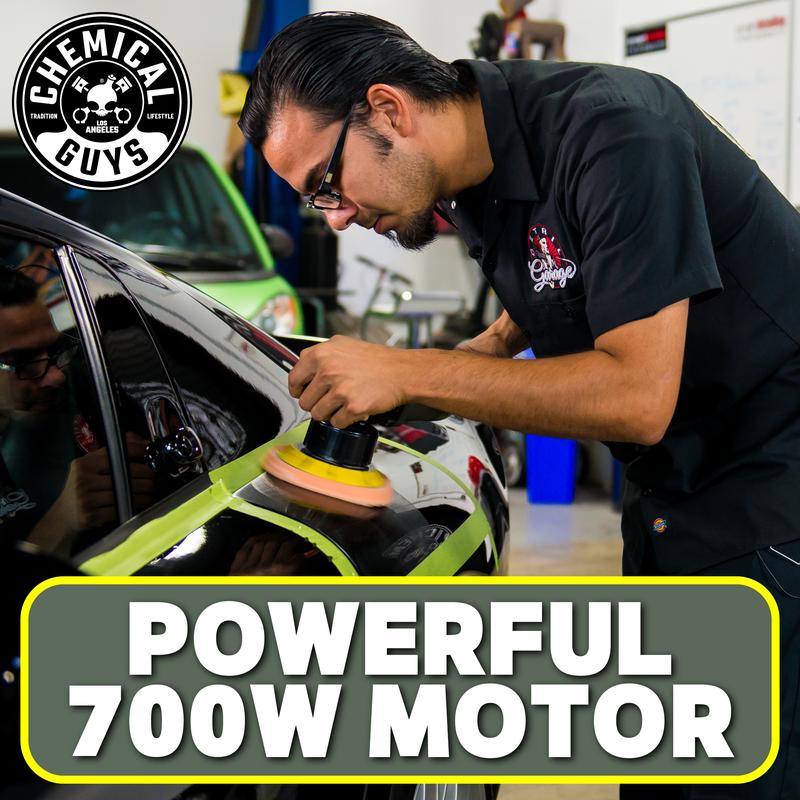 CHEMICAL GUYS TORQX Detail On The Go Mobile Polishing Kit with FREE Quick Load Carrying Caddy – Compact Dual Action Polisher Kit with Cutting & Finishing Pads, Compounds & Polishes, Ideal for Paint Correction, Swirl Removal & Headlight Restoration