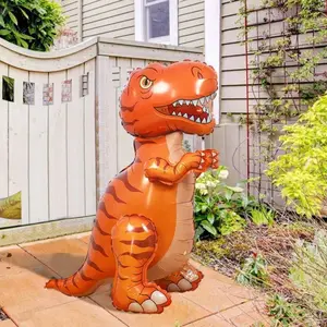 Dinosaur Balloon - Orange and Brown Color Design for Your Needs