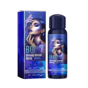Highlighter Glitter Spray, Glitter Spray Highlighter Spray Natural Stereoscopic Long Lasting Glitter