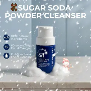 SUGAR SODA Powder Cleanser – 100% Natural, 60-Second Magic Facial Wash! Brightening & Deep Pore Cleanse Holiday skincare routine Stocking stuffer cleanser