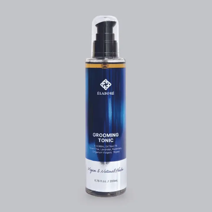 Elabore Herbal Haircare Grooming Tonic with Lavender & Rosemary, Lightweight, 6.76 fl.oz / 200 ml, Daily, 200Ml, For All Hair, Plant Extracts, Reduces Frizz, Unisex Use