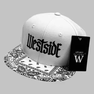 WestSideLA Bandana Snapback Stitched Hat for Men and Women