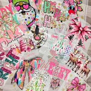 PINK PREPPY CHRISTMAS MYSTERY DTF BUNDLE