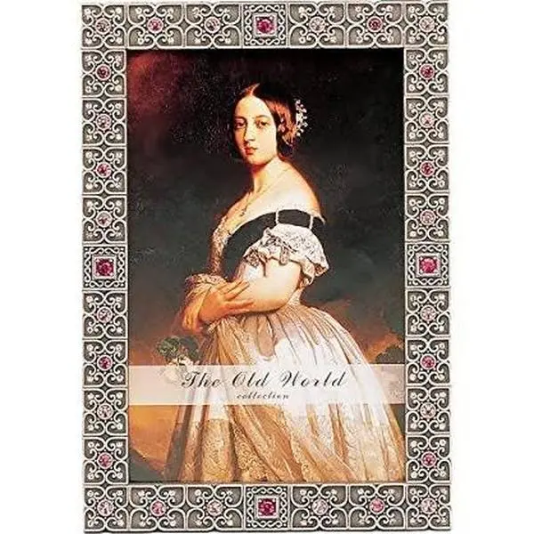 Leeber 83952 Amethyst Red Jewel Crystal Photo Frame - Single 4x6 in (4R), Indoor Room Decor, Photo Display for Housewarming Home Supplies