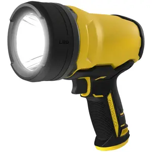 Portable Waterproof Rechargeable 800 Lumen LED Spotlight, High Brightness, Zoom Function, USB Charging, Durable, Handheld, Emergency Light, Camping, Hiking, Outdoor Use