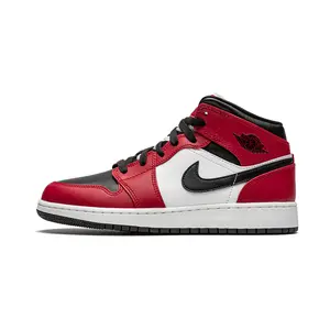 Air Jordan 1 Mid GS "Chicago Black Toe" 554725 069