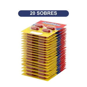 Artribion 80 Días 20 sobres de 4 capsulas Rojo - Antioxidant Dietary Supplement -Vitamin B1, B2, B3 Vitaminado 80 caps