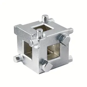 2 Pack Brake Caliper Compression Tool, 3/8" Drive Rear Disc Brake Piston Tool, Auto Caliper Piston Compressor, Brake Piston Wind Back Tool