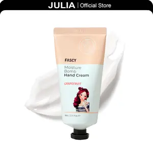 [J] FASCY GRAPEFRUIT Moisture Bomb Hand Cream, Gentle Fragrance Hand Cream Nourishes & Protects Dry Hands, Fast-Absorbing, Non-Greasy, Leaves Skin Moisturized & Soft, Vegan