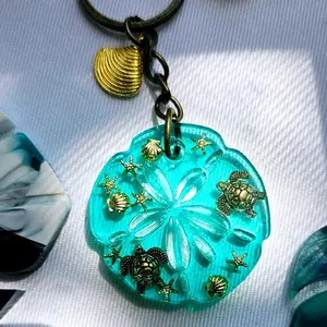 Sand Dollar Keychain - Perfect for Beach Lovers