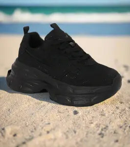 Black Rhinestones Sneakers