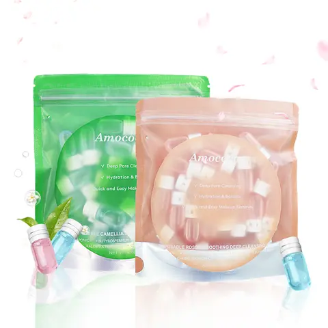 AMOCOCO Rose Hip & Camellia Multi-Pack Makeup Remover Oil - Gentle for Eye, Lip & Face, Oily Skin & All Skin Types, Ideal for Daily Beauty Routine