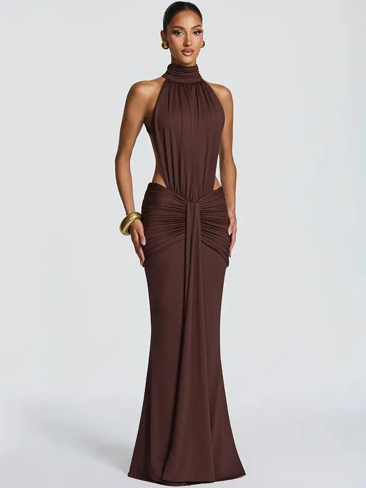 Mozision Turtleneck Backless Sexy Maxi Dress Women Gown Elegant Off-shoulder Sleeveless Ruched Bodycon Club Party Long Dress - TikTok Shop Mozision Turtleneck Backless Sexy Maxi Dress Women Gown Elegant Off-shoulder Sleeveless Ruched Bodycon Club Party Long Dress - TikTok Shop