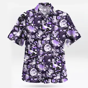 2026 Hot Hawaiian Sets PKM [FREESHIP] Fresh Summer – Youthful – Bold with the Cosmic PKM Hawaiian Shirt – Purple Galaxy Vibes