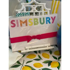 SIMSBURY Town Rainbow Big & Bold Custom Notepad