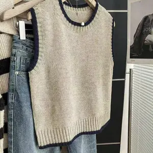 Spring & Fall Colorblock Casual Versatile Vest Pullover, Simple Fashion Leisure Fit Sweater Vest, Stylish Unisex Outerwear