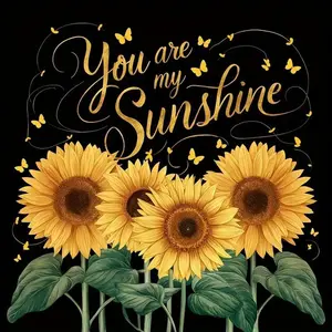 Sunflower Pattern DIY Diamond Arts Colorful Painting Kit without Frame, DIY 5D Diamond Arts Colorful Painting Kit, Wall Art Decor for Home, Diamond Painting Kits